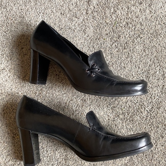 Women’s shoes - Franco Sarto Heeled Loafer/Pump, Black 8M - Picture 4 of 10